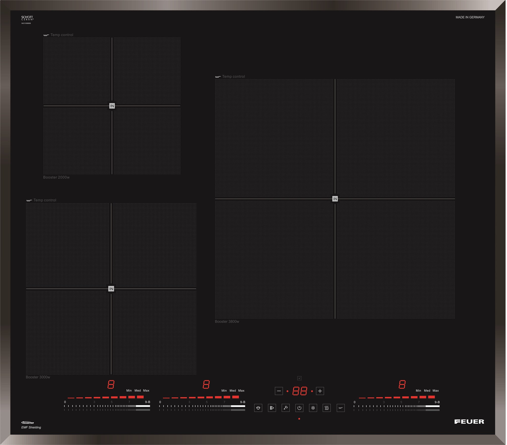 Ảnh của Bếp điện từ ba FEUER F99 Plus