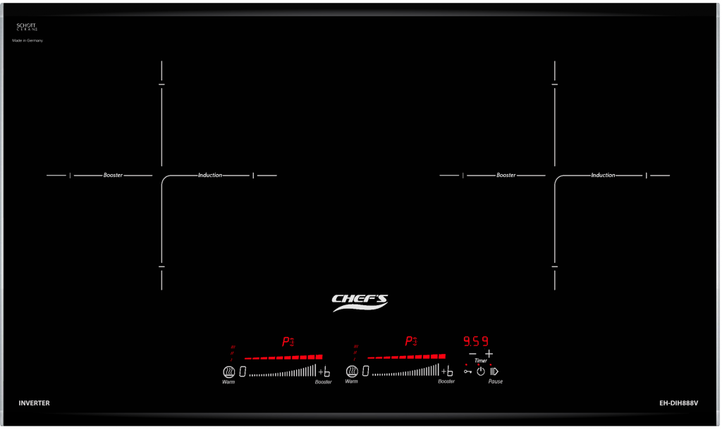 Ảnh của Bếp từ đôi Chefs EH-DIH888