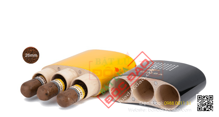 Bao da đựng Cigar (xì gà) Cohiba chính hãng loại 3 điếu - Mã SP: 5306W