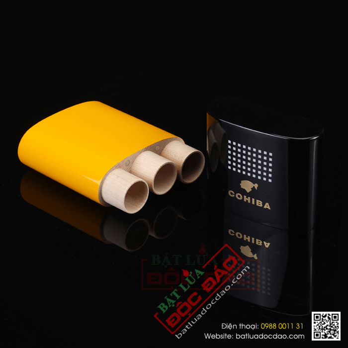 Bao da đựng Cigar (xì gà) Cohiba chính hãng loại 3 điếu - Mã SP: 5306W