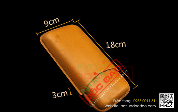 Bao da đựng Cigar (xì gà) Cohiba chính hãng loại 3 điếu - Mã SP: 1306L