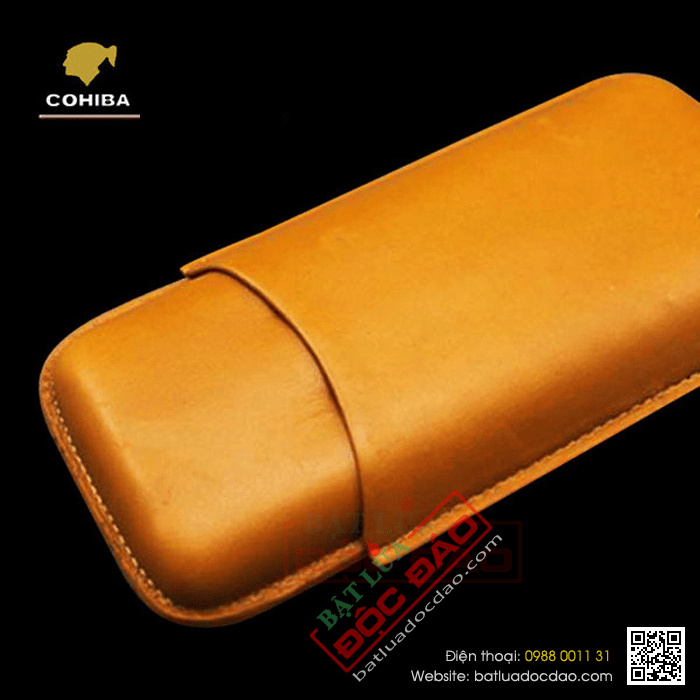 Bao da đựng Cigar (xì gà) Cohiba chính hãng loại 3 điếu - Mã SP: 1306L
