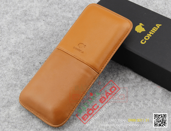Bao da đựng Cigar (xì gà) Cohiba chất liệu da cao cấp - Mã SP: 1300L