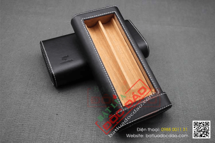 Bao da đựng Cigar (xì gà) chính hãng Cohiba loại 2 điếu - Mã SP: BLPH2115