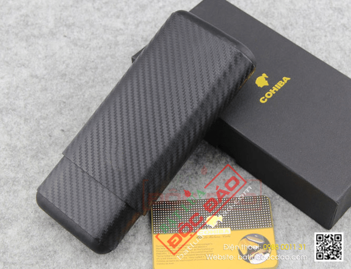 Bao da đựng Cigar (xì gà) chính hãng Cohiba loại 3 điếu - Mã SP: BLP301C