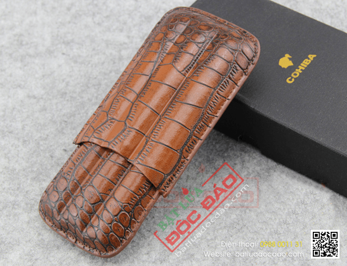 Bao da đựng Cigar (xì gà) chính hãng Cohiba loại 3 điếu - Mã SP: BLP306B