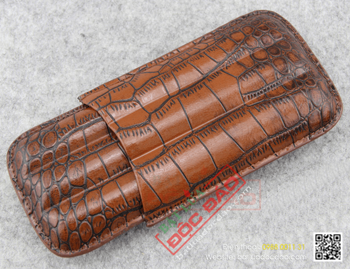 Bao da đựng Cigar (xì gà) chính hãng Cohiba loại 3 điếu - Mã SP: BLP306B