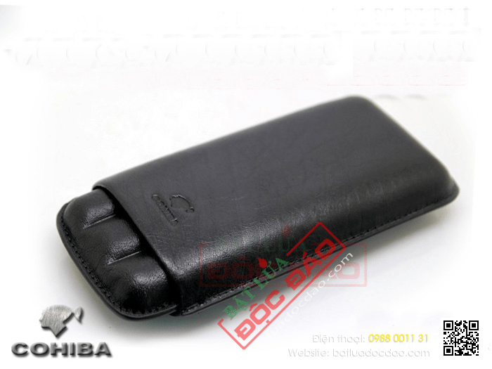 Bao da đựng Cigar (xì gà) chính hãng Cohiba loại 3 điếu - Mã SP: BLP313
