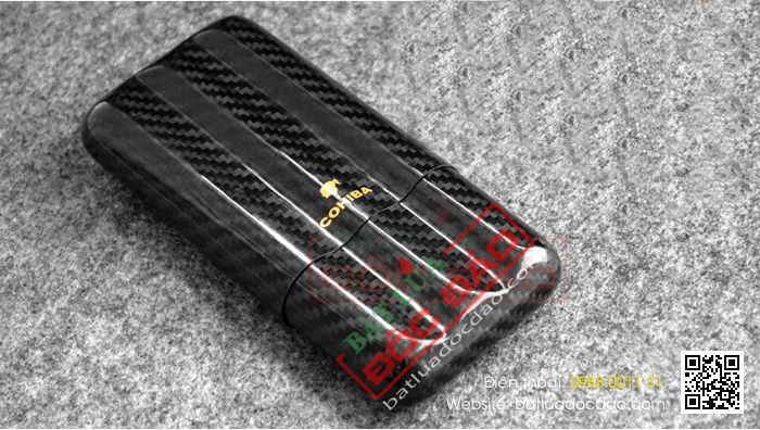 Bao da đựng Cigar (xì gà) chính hãng Cohiba loại 3 điếu - Mã SP: BLP333B