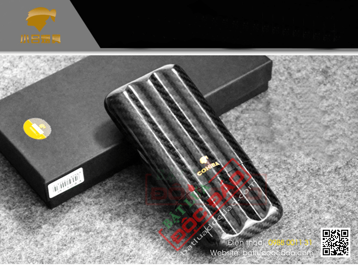 Bao da đựng Cigar (xì gà) chính hãng Cohiba loại 3 điếu - Mã SP: BLP333B