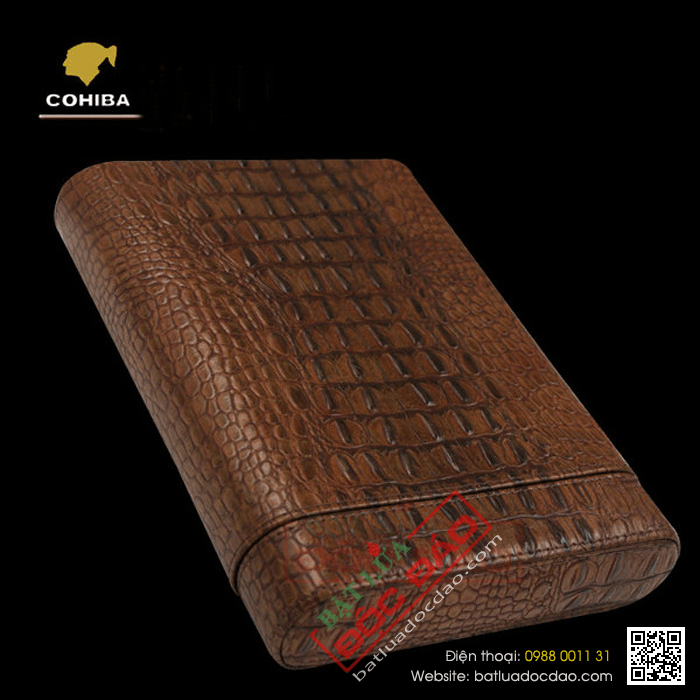 Bao da đựng Cigar (xì gà) chính hãng Cohiba loại 5 điếu - Mã SP: BLH511B