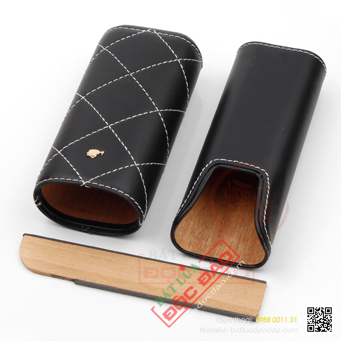 Bao da đựng Cigar (xì gà) Cohiba chính hãng loại 2 điếu - Mã SP: 1206L