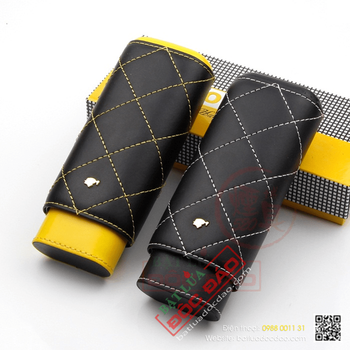 Bao da đựng Cigar (xì gà) Cohiba chính hãng loại 2 điếu - Mã SP: 1206L