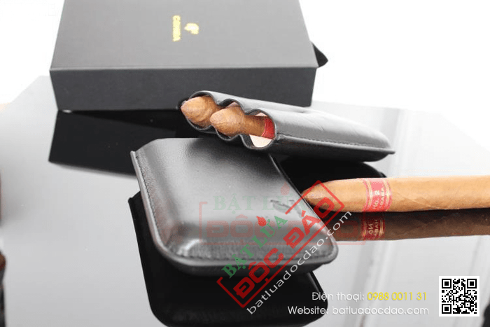 Bao da đựng Cigar (xì gà) Cohiba chính hãng loại 3 điếu - Mã SP: 1301L