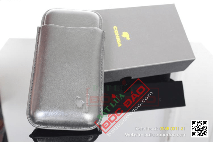 Bao da đựng Cigar (xì gà) Cohiba chính hãng loại 3 điếu - Mã SP: 1301L