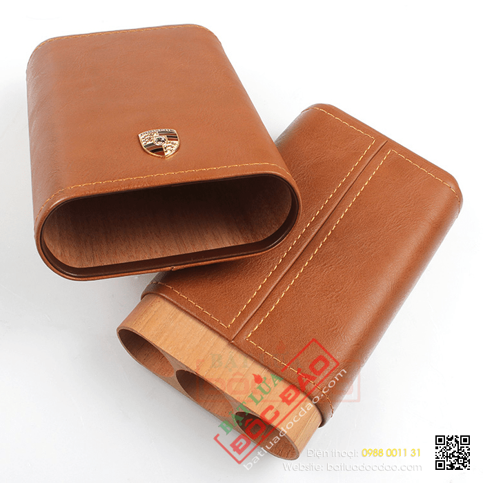 Bao da đựng Cigar (xì gà) Cohiba chính hãng loại 3 điếu - Mã SP: 5003L