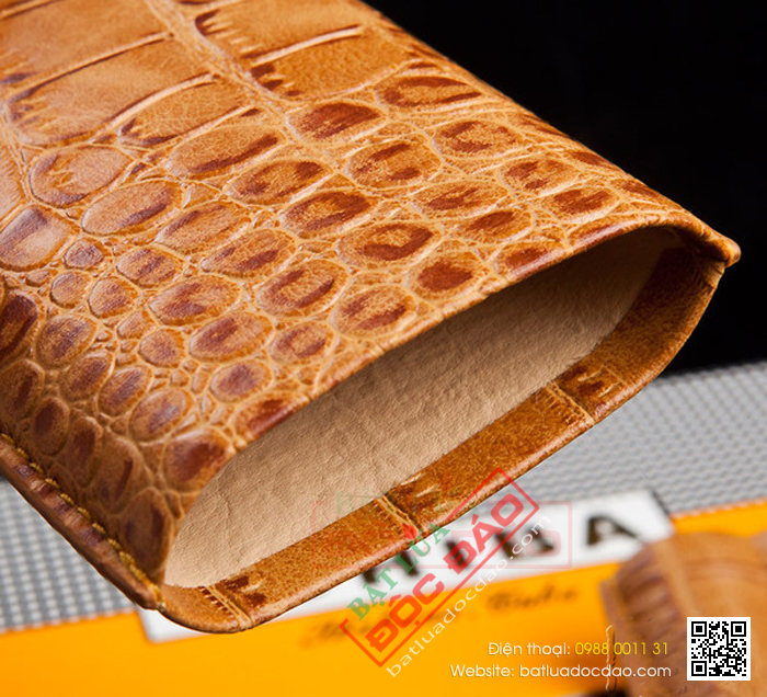 Bao da đựng Cigar (xì gà) Cohiba chính hãng loại 3 điếu - Mã SP: HY1328L