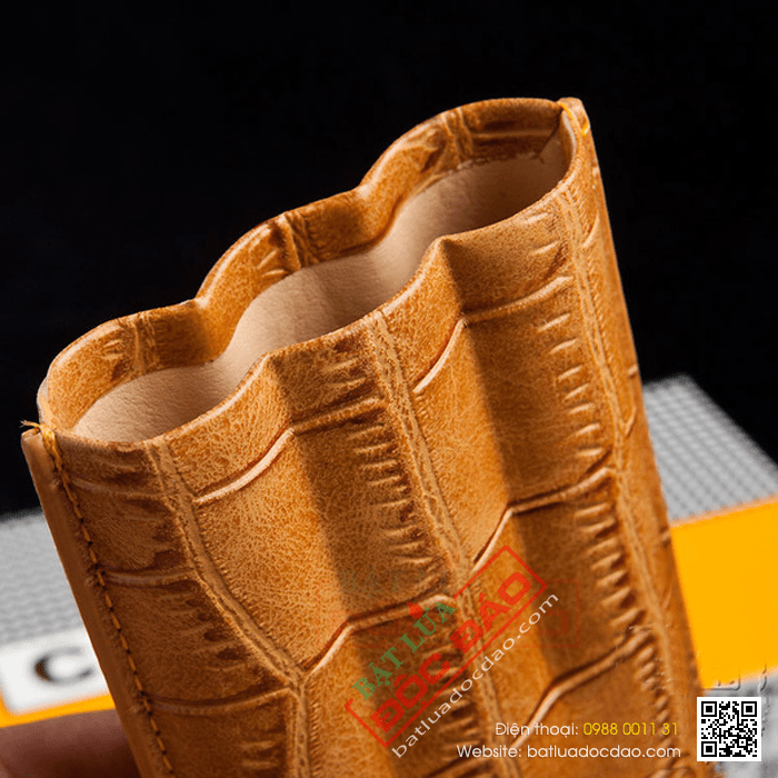 Bao da đựng Cigar (xì gà) Cohiba chính hãng loại 3 điếu - Mã SP: HY1328L