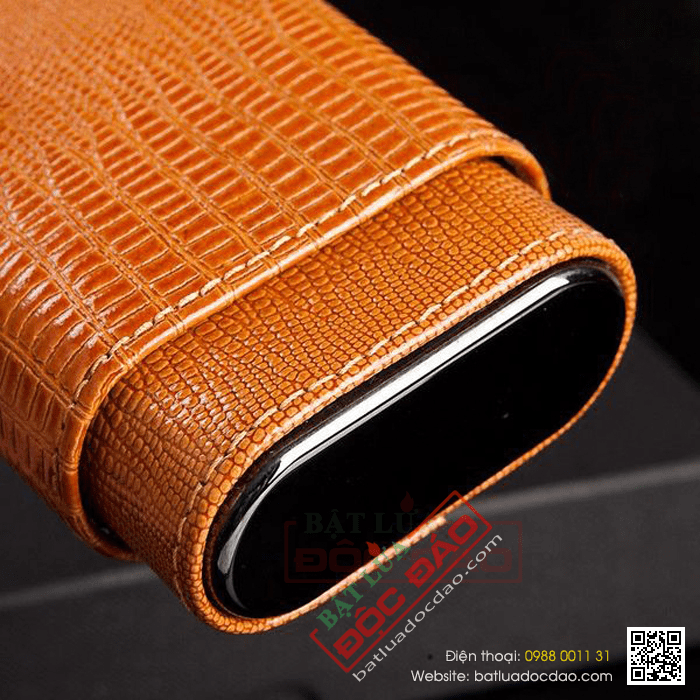 Bao da đựng Cigar (xì gà) Cohiba chính hãng loại 3 điếu - Mã SP: P3038