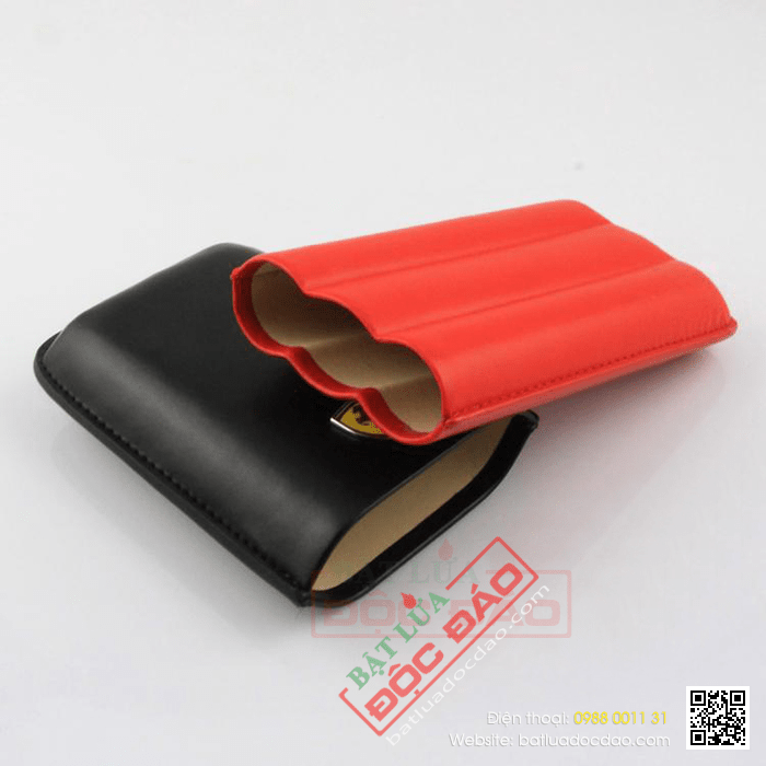 Bao da đựng Cigar (xì gà) Cohiba chính hãng loại 3 điếu - Mã SP: RAFP303