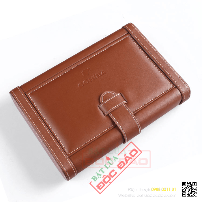 Bao da đựng Cigar (xì gà) Cohiba chính hãng loại 4 điếu - Mã SP: 0306B