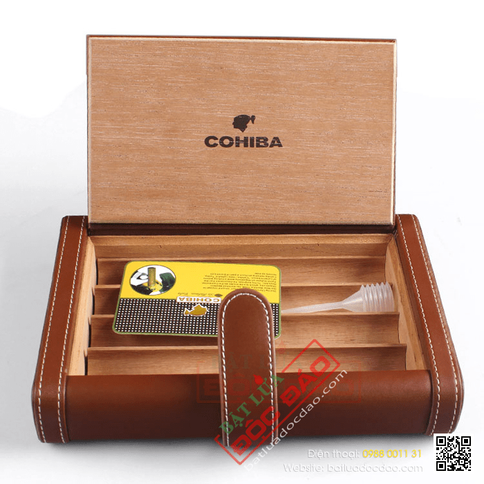 Bao da đựng Cigar (xì gà) Cohiba chính hãng loại 4 điếu - Mã SP: 0306B