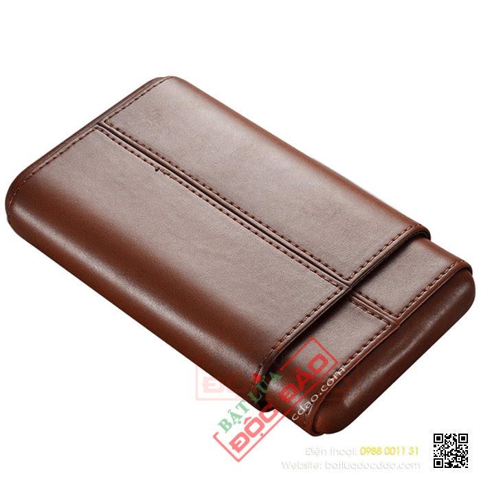 Bao da đựng Cigar (xì gà) Cohiba chính hãng loại 4 điếu - Mã SP: CC4001