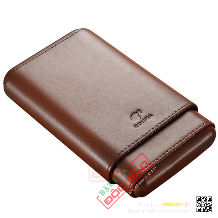 Bao da đựng Cigar (xì gà) Cohiba chính hãng loại 4 điếu - Mã SP: CC4001