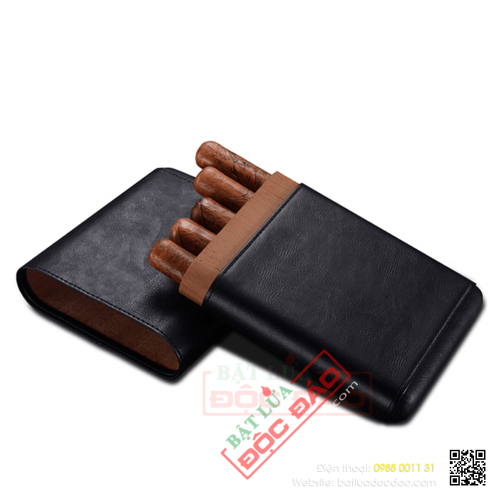 Bao da đựng Cigar (xì gà) Cohiba chính hãng loại 5 điếu - Mã SP: H561B