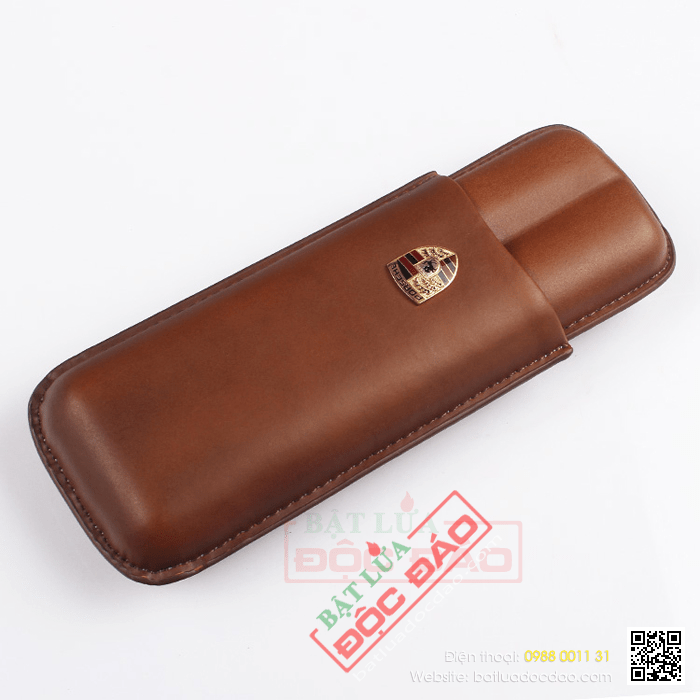 Bao da đựng Cigar (xì gà) Cohiba chính hãng loại 2 điếu - Mã SP: 1101L