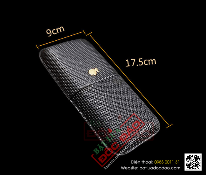 Bao da đựng Cigar (xì gà) Cohiba loại 3 điếu chính hãng - Mã SP: 014