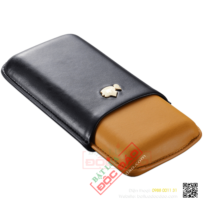 Bao da đựng Cigar (xì gà) Cohiba loại 3 điếu chính hãng - Mã SP: 361A