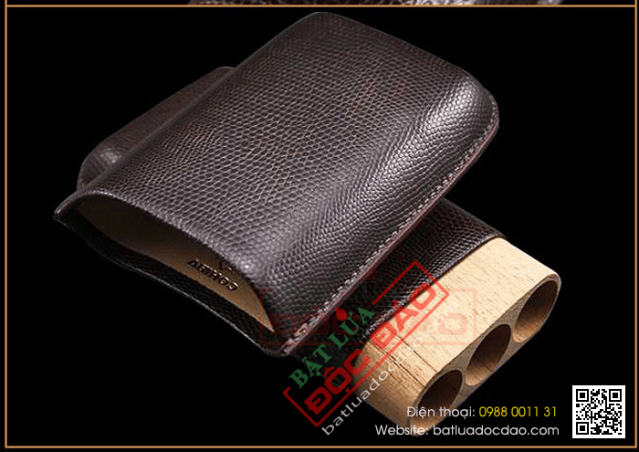 Bao da đựng Cigar (xì gà) Cohiba loại 3 điếu chính hãng - Mã SP: 5200A