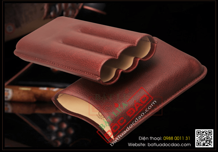 Bao da đựng Cigar (xì gà) Cohiba loại 3 điếu chính hãng - Mã SP: CP101
