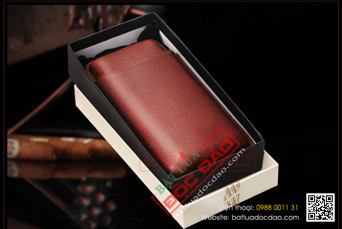 Bao da đựng Cigar (xì gà) Cohiba loại 3 điếu chính hãng - Mã SP: CP101