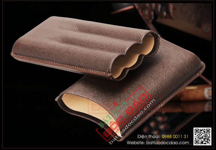 Bao da đựng Cigar (xì gà) Cohiba loại 3 điếu chính hãng - Mã SP: CP101