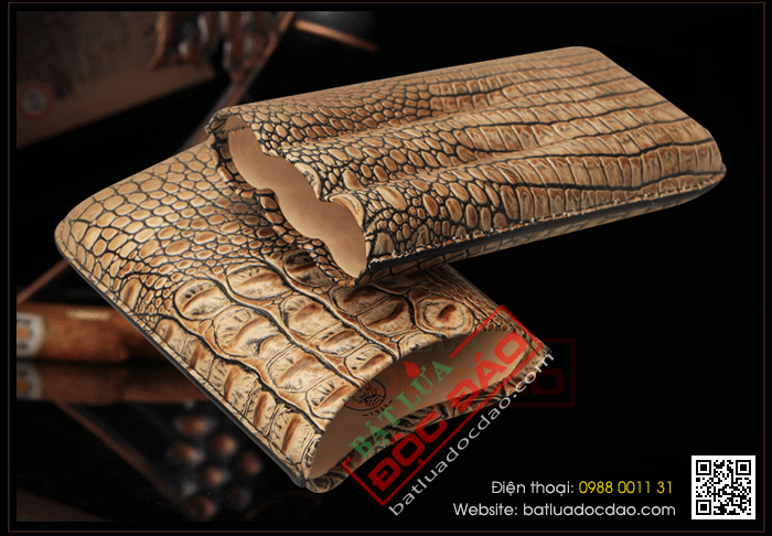 Bao da đựng Cigar (xì gà) Cohiba loại 3 điếu chính hãng - Mã SP: CP101