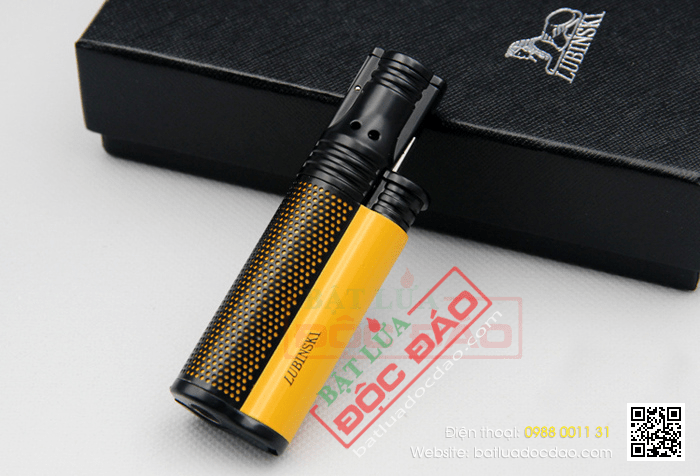 Bật lửa xì gà 1 tia Lubinski cao cấp kèm đục - Mã SP: KB26