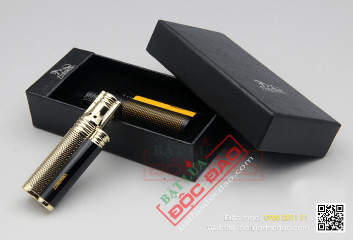 Bật lửa xì gà 1 tia Lubinski cao cấp kèm đục - Mã SP: KB26