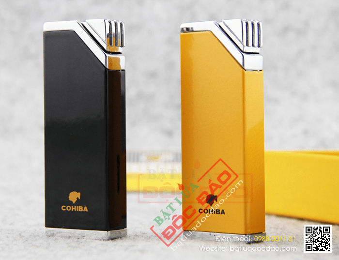 Bật lửa khò hút Cigar (xì gà) Cohiba chính hãng loại 1 tia lửa có thiết bị đục Cigar - Mã SP: BLH026
