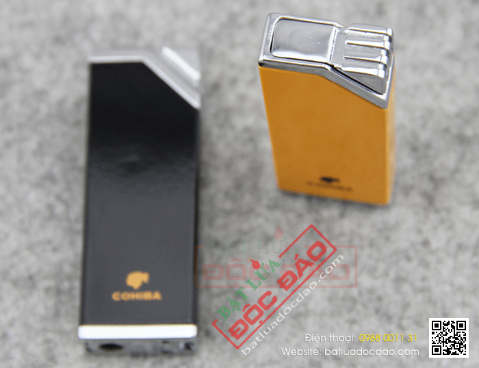 Bật lửa khò hút Cigar (xì gà) Cohiba chính hãng loại 1 tia lửa có thiết bị đục Cigar - Mã SP: BLH026