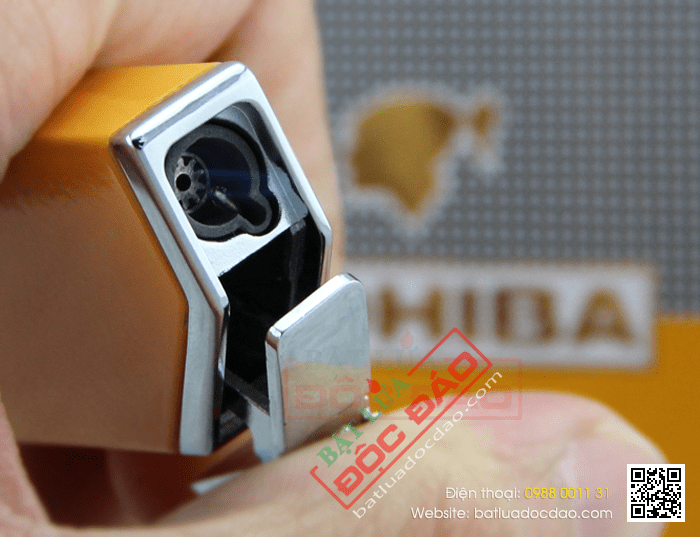 Bật lửa khò hút Cigar (xì gà) Cohiba chính hãng loại 1 tia lửa có thiết bị đục Cigar - Mã SP: BLH026