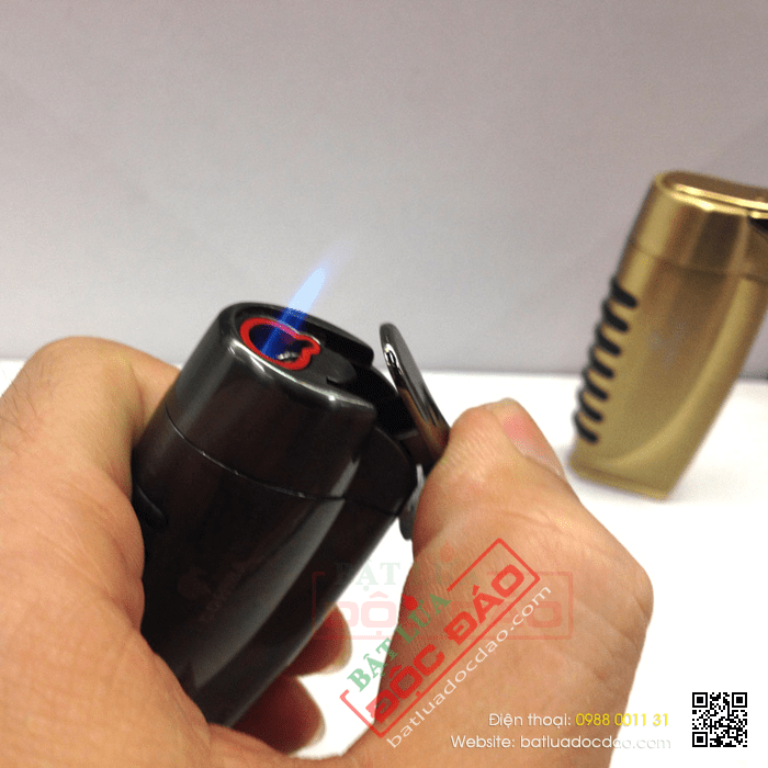Bật lửa khò hút Cigar (xì gà) cohiba chính hãng loại 1 tia lửa có thiết bị đục xì gà - Mã SP: BLH087