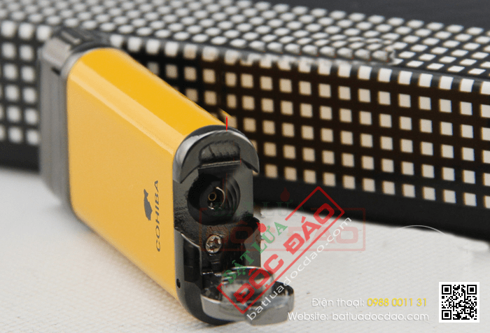 Bật lửa khò hút Cigar (xì gà) Cohiba chính hãng loại 1 tia lửa có thiết bị đục Xì gà - Mã SP: BLH097