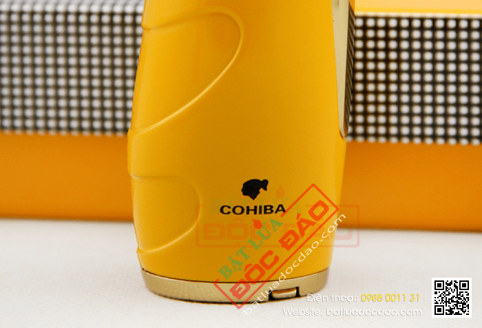 Bật lửa khò hút Cigar (xì gà) Cohiba chính hãng loại 1 tia lửa có thiết bị đục Xì gà - Mã SP: BLH106