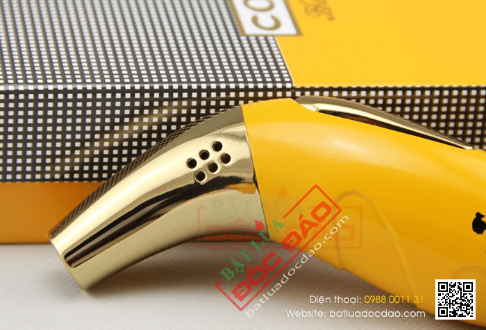 Bật lửa khò hút Cigar (xì gà) Cohiba chính hãng loại 1 tia lửa có thiết bị đục Xì gà - Mã SP: BLH106