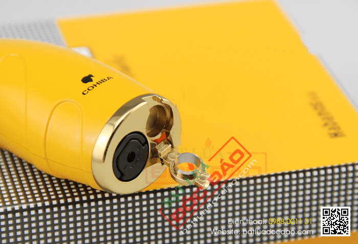 Bật lửa khò hút Cigar (xì gà) Cohiba chính hãng loại 1 tia lửa có thiết bị đục Xì gà - Mã SP: BLH106