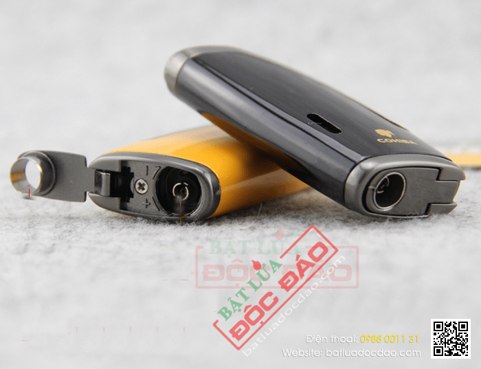 Bật lửa khò hút Cigar (xì gà) Cohiba chính hãng loại 2 tia lửa có thiết bị đục Cigar - Mã SP: BLH015