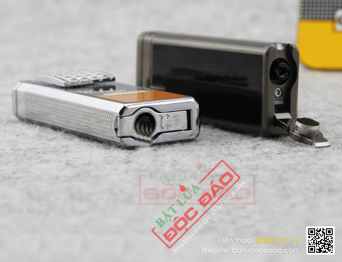 Bật lửa khò hút Cigar (xì gà) Cohiba chính hãng loại 2 tia lửa có thiết bị đục Xì gà - Mã SP: BLH629