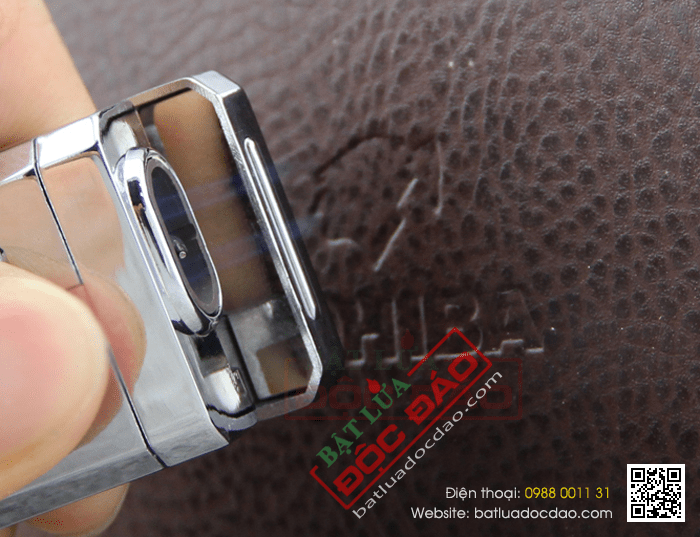 Bật lửa khò hút Cigar (xì gà) Cohiba chính hãng loại 2 tia lửa có thiết bị đục Xì gà - Mã SP: BLH629